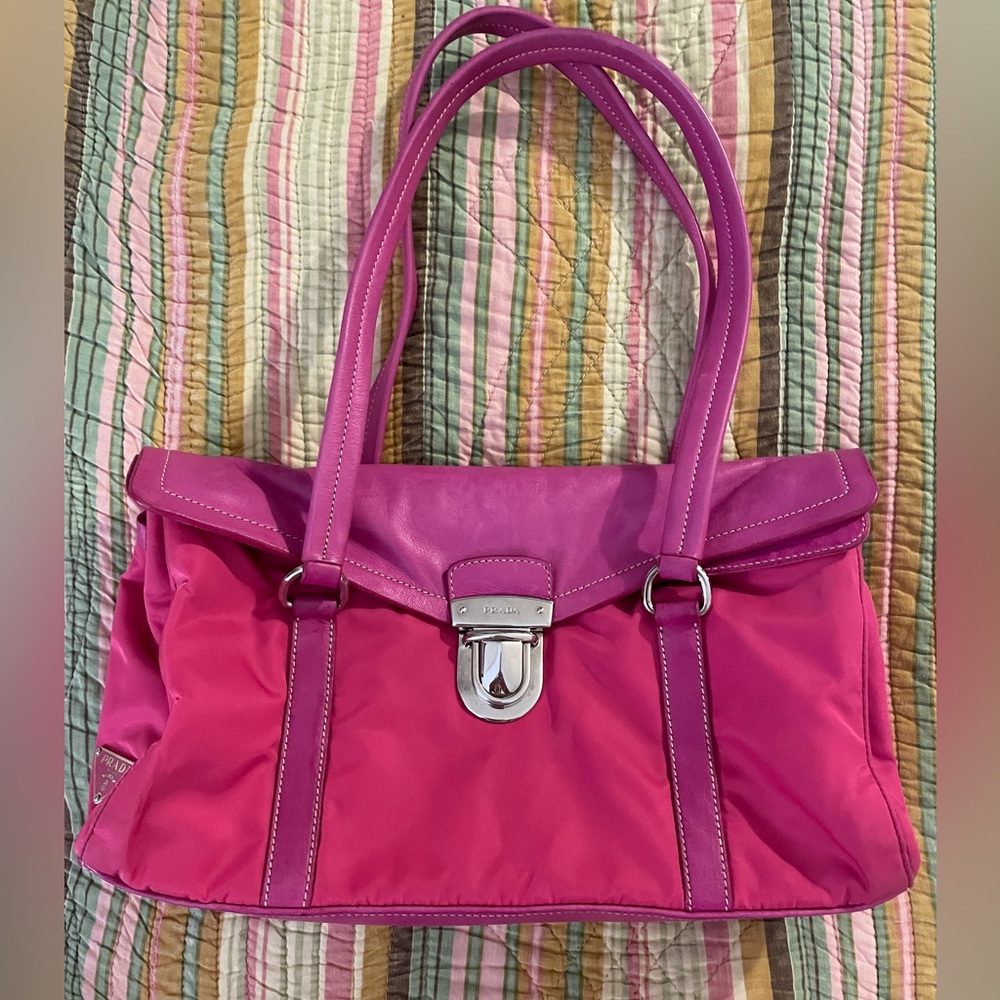 PRADA PINK HANDBAG GREAT CONDITION